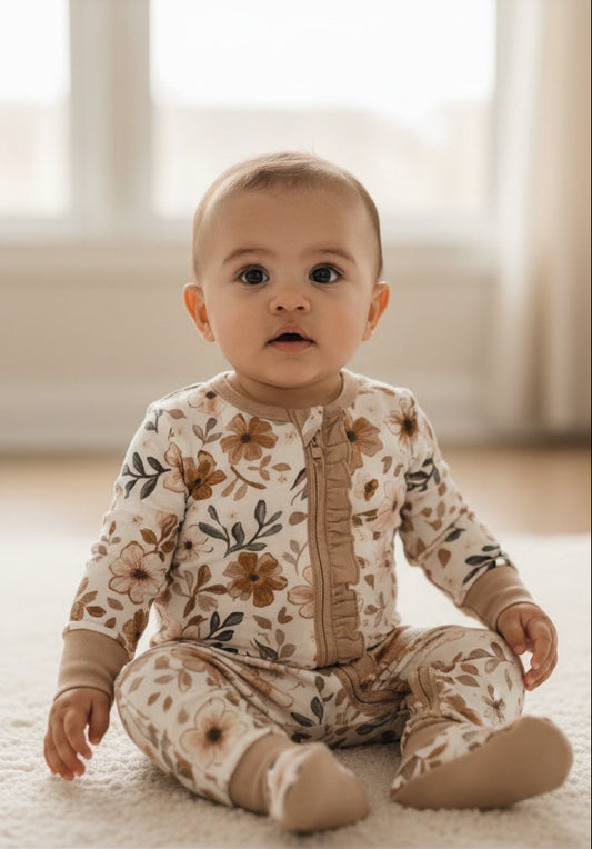 Wild Flower Ruffle Bamboo Sleeper